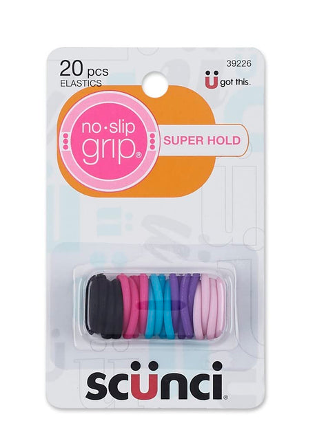 scünci No-Slip Grip Gel Evolution Mini Ponytailers - Assorted Colors, 20 count-043194392261-LR-249667-1-LR eShop