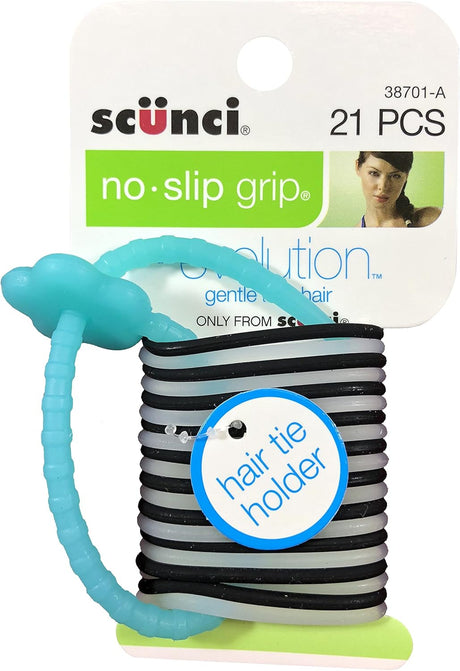 scünci No-Slip Grip Gel Evolution Ponytailers with Holder, 21 count-043194387014-LR-233762-2-LR eShop