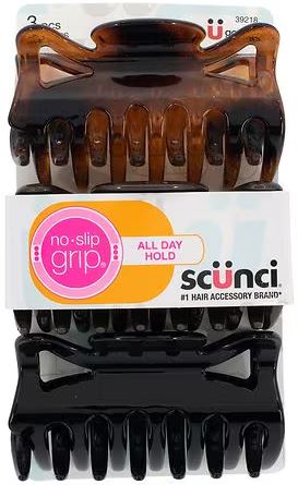 scünci No-Slip Grip Large Jaw Hair Clip, 3 count-043194392186-LR-325861-1-LR eShop