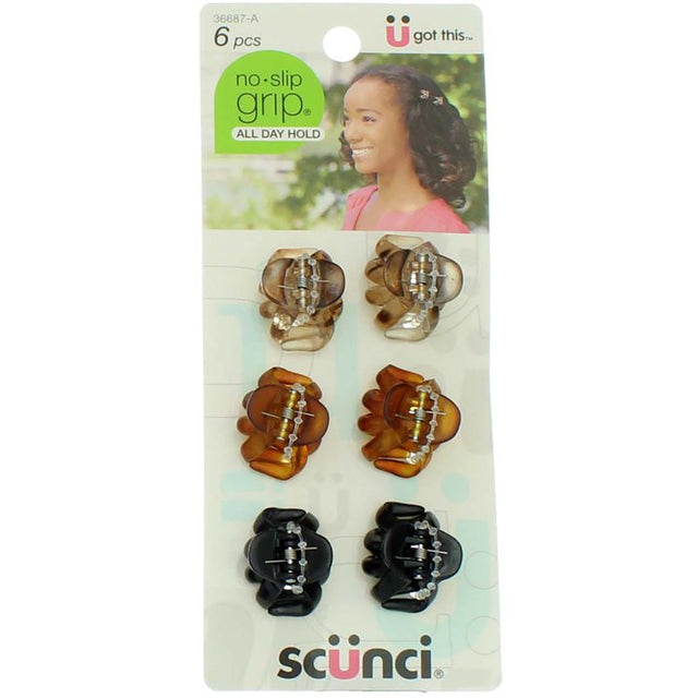 scünci No-Slip Grip Mini Octopus Jaw Clips, 6 count-043194366873-LR-184083-1-LR eShop