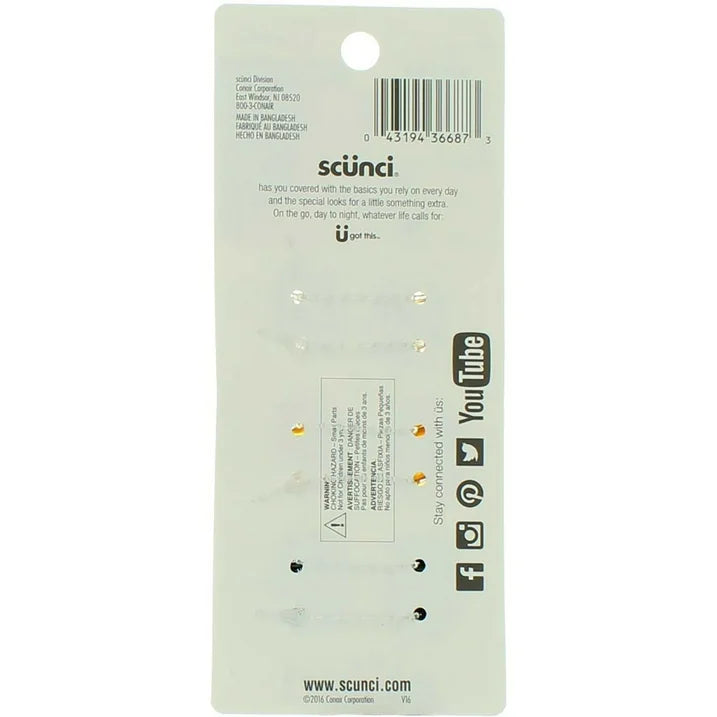 scünci No-Slip Grip Mini Octopus Jaw Clips, 6 count-043194366873-LR-184083-2-LR eShop