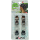 scünci No-slip Grip Oval Top Mini Jaw Clips, 8 count-043194371587-LR-204217-1-LR eShop