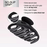 scünci No-Slip Grip Recycled Extra Large Claw Clip For Extra Thick Hair - Matte Black-043194326945-LR-335044-5-LR eShop