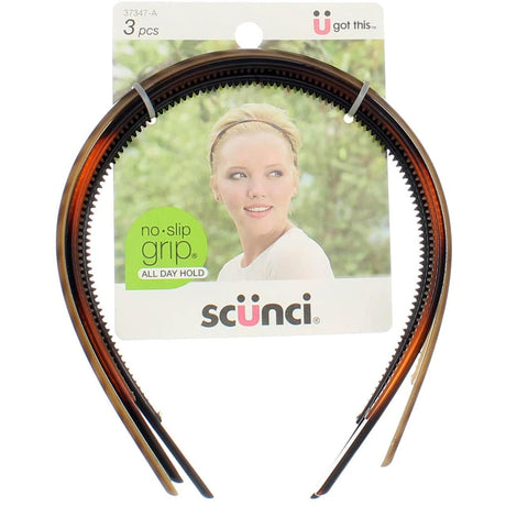 scünci No Slip Grip Skinny Head Bands, 3 count-043194373475-LR-219365-1-LR eShop