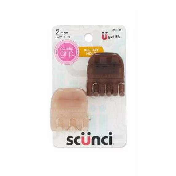 scünci No Slip Small Jaw Hair Clips, 2 count-043194367993-LR-333735-1-LR eShop