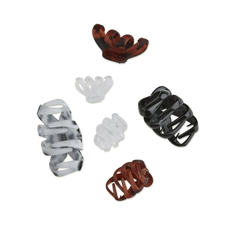 scünci Octopus Claw Clips in Assorted Sizes - Neutral Colors, 6 count-043194691104-LR-348449-2-LR eShop