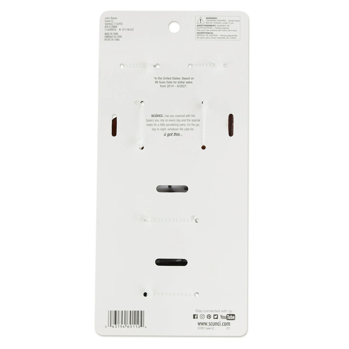 scünci Octopus Claw Clips in Assorted Sizes - Neutral Colors, 6 count-043194691104-LR-348449-5-LR eShop