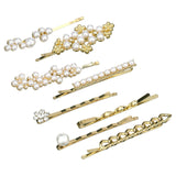 scünci Pearl Embellished Metal Bobby Pins - Gold, 8 count-043194601738-LR-350141-3-LR eShop