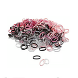 scünci Polyband Elastics Hair Ties with Reusable Pouch - Assorted Pinks, 450 count-043194104550-LR-360905-2-LR eShop