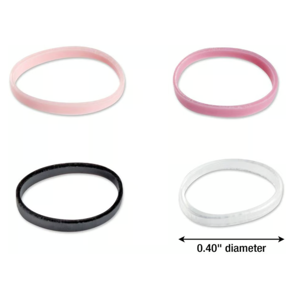 scünci Polyband Elastics Hair Ties with Reusable Pouch - Assorted Pinks, 450 count-043194104550-LR-360905-6-LR eShop