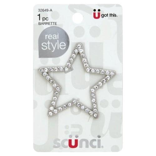 scünci Real Style Open Center Star Barrette - Silver-043194326495-LR-348438-1-LR eShop