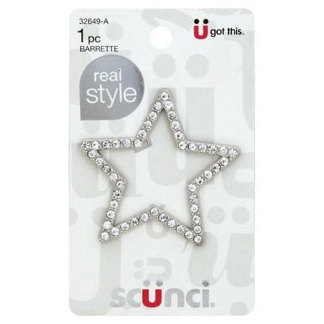 scünci Real Style Open Center Star Barrette - Silver-043194326495-LR-348438-1-LR eShop