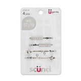 scünci Real Style Rhinestone Elegant Bobby Pins, 4 count-043194215270-LR-332514-1-LR eShop