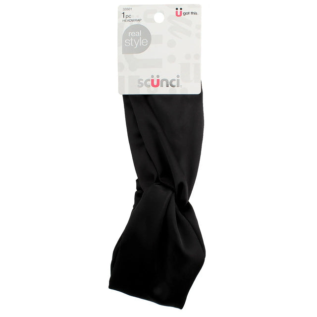 scünci Real Style Satin Turban Headwrap - Black-043194335015-LR-335413-1-LR eShop