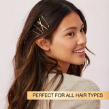 scünci Rhinestone and Pearl Embellished Metal Bobby Pins - Gold, 20 count-043194602704-LR-350140-3-LR eShop