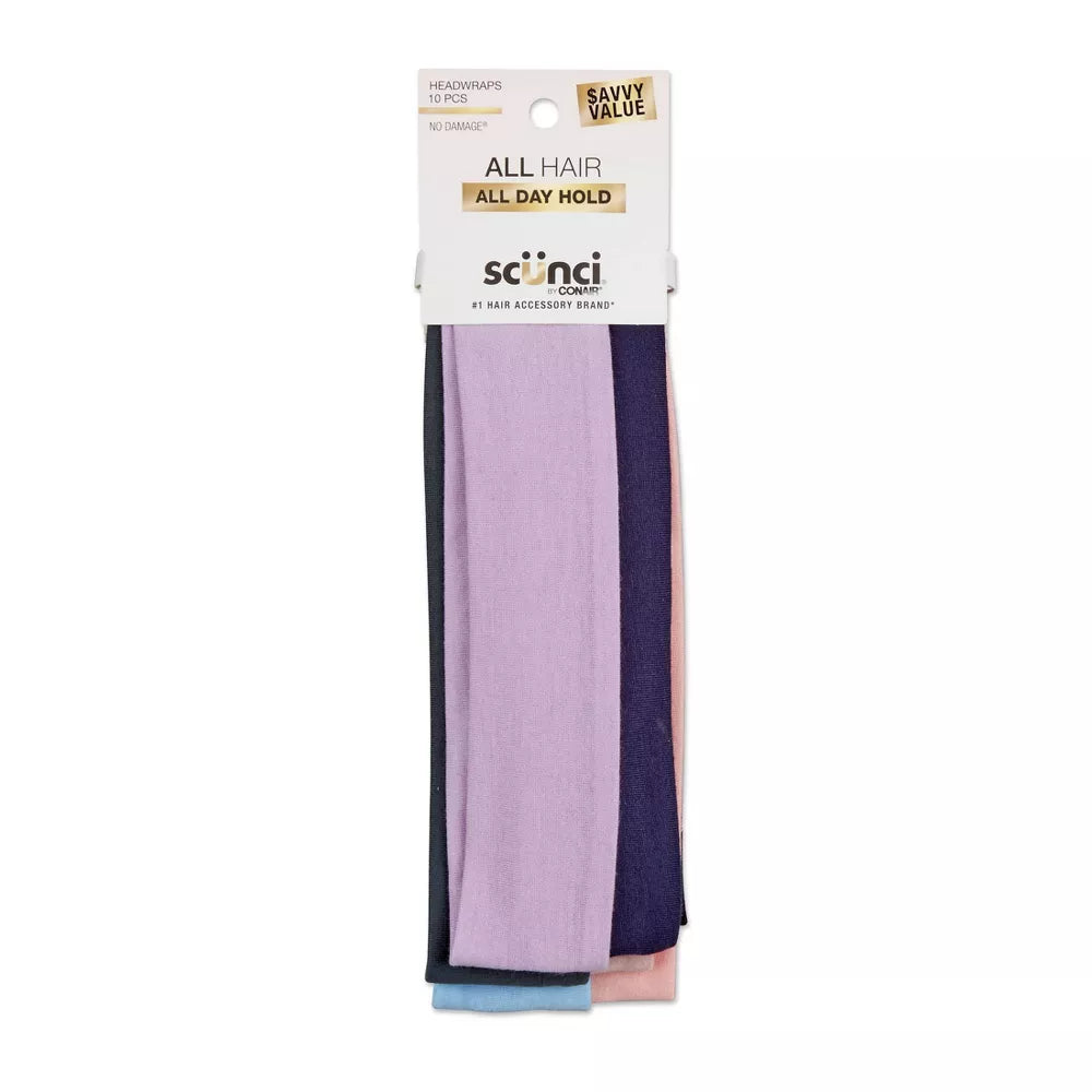 scünci Stretch Polyester Headbands - Pastels, 10 count-043194603633-LR-351108-1-LR eShop