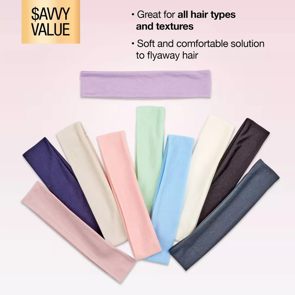 scünci Stretch Polyester Headbands - Pastels, 10 count-043194603633-LR-351108-5-LR eShop