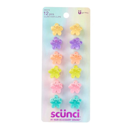 scünci Super Star Claw Clips - Assorted Pastels, 12 count-043194603190-LR-365116-1-LR eShop
