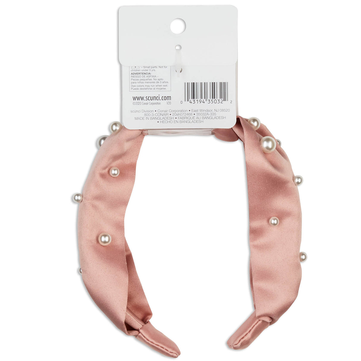 scünci The Basik Edition Pearl Turban Headband - Blush Pink-043194350322-LR-338828-3-LR eShop