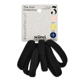 scünci The Curl Collective 3 Curly Hair Spiral Ponytailers - Black, 4 count-043194352746-LR-342222-1-LR eShop