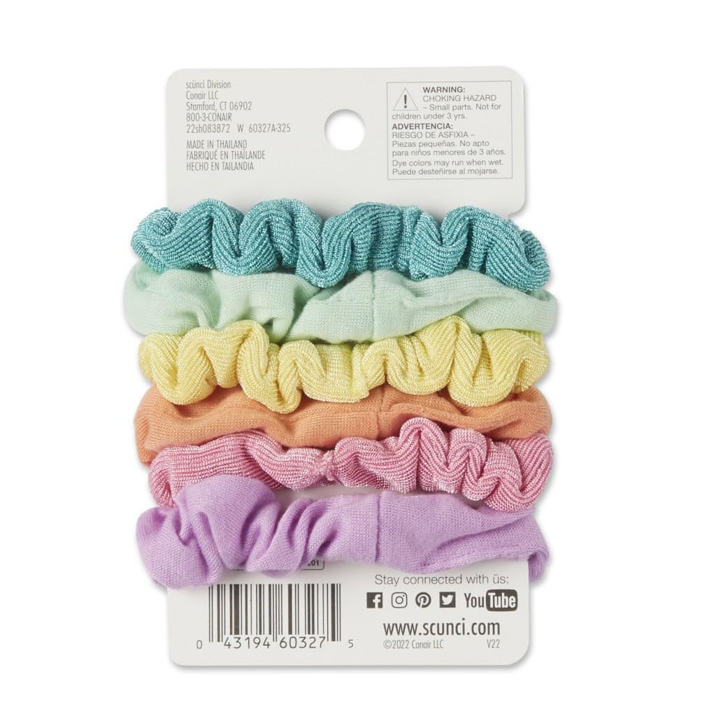 scünci The Original Scrunchie Mini Hair Twisters - Assorted Pastels, 6 count-043194603275-LR-354163-4-LR eShop