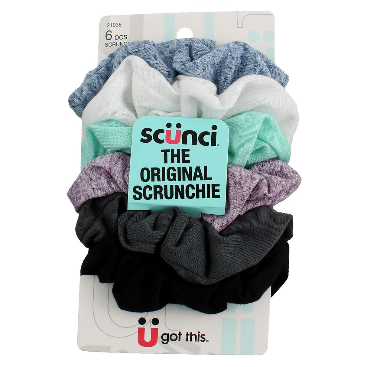 scünci The Original Scrunchie No Damage Hair Twisters - Assorted Colors, 6 count-043194210381-LR-335036-1-LR eShop