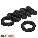 scünci The Unbreakable Collection Thick Comfy Hair Ties - Black, 6 count-043194103157-LR-354161-3-LR eShop