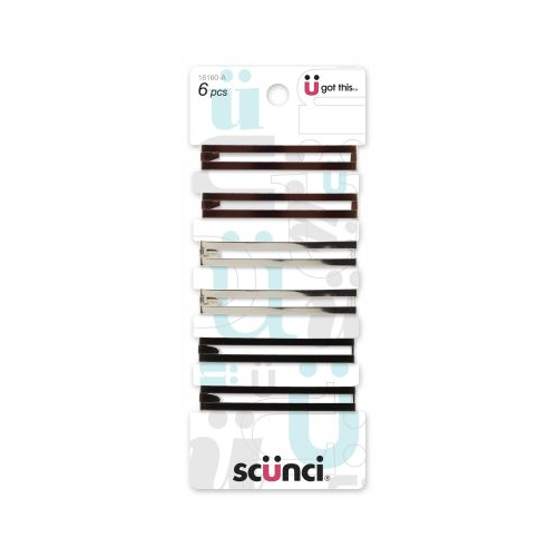 Scünci U Got This Open Center Metal Barrettes, 6 CT-043194161607-LR-157019-1-LR eShop