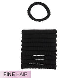scünci Unbreakable Black Ponytailer for Fine Hair, 10 pack-043194103140-LR-357250-2-LR eShop