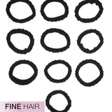 scünci Unbreakable Black Ponytailer for Fine Hair, 10 pack-043194103140-LR-357250-3-LR eShop