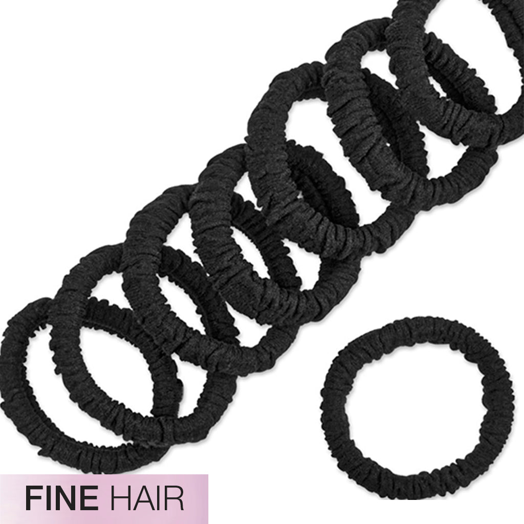 scünci Unbreakable Black Ponytailer for Fine Hair, 10 pack-043194103140-LR-357250-4-LR eShop