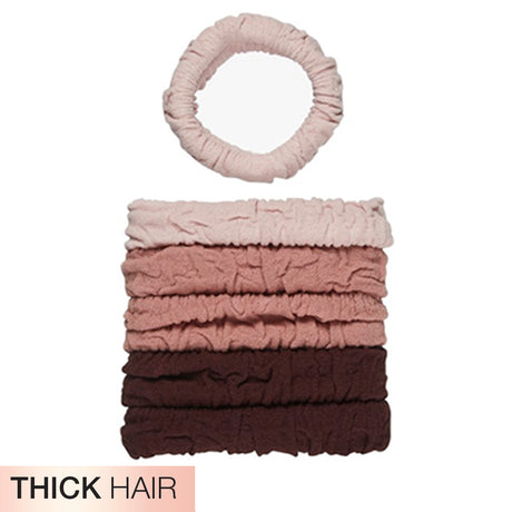 scünci Unbreakable Neutral Comfy Ponytailers for Thick Hair, 6 pack-043194103478-LR-357253-2-LR eShop