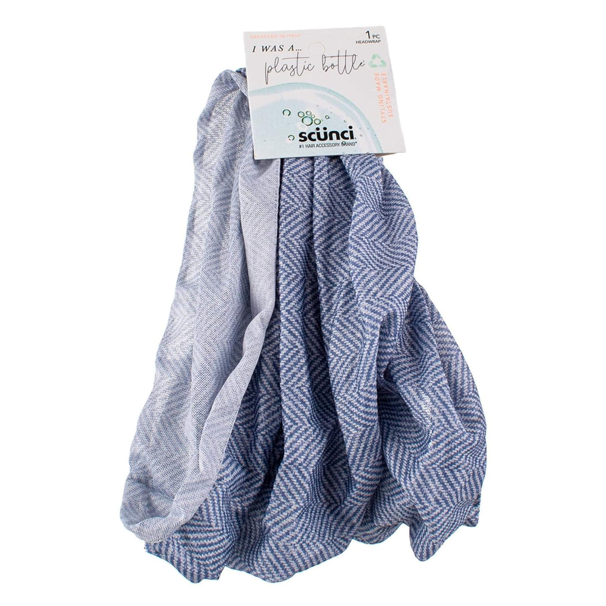 scünci Upcycled Earth-Friendly Wide Headwrap - Denim-043194352968-LR-342232-1-LR eShop