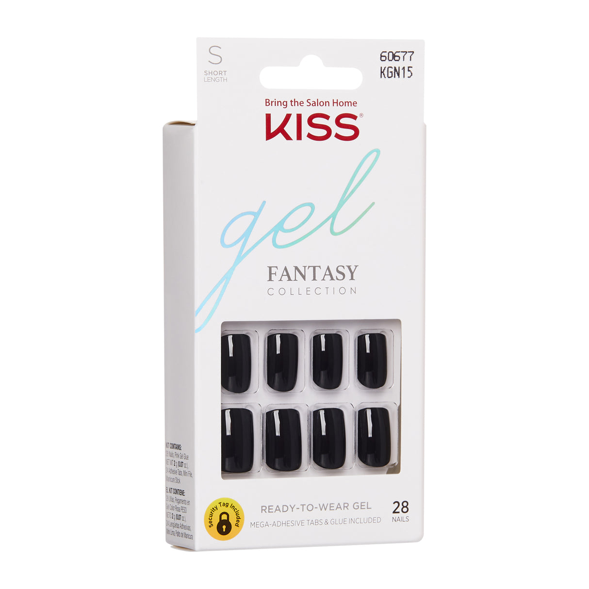 KISS Nails Gel Fantasy Short Length, KGN15 Aim High