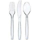 SENSATIONS Assorted Plastic Cutlery - Clear, 24 count-092352988433-LR-354361-2-LR eShop