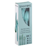 SENSATIONS Assorted Plastic Cutlery - Spa Blue, 24 count-092352988464-LR-354364-3-LR eShop