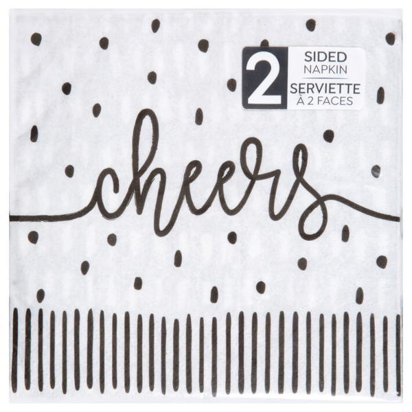 SENSATIONS Beverage Napkins - Modern Monochrome, 40 count-092352991174-LR-361396-1-LR eShop