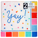 SENSATIONS Beverage Napkins - Prismatic Party, 40 count-092352991167-LR-361395-1-LR eShop
