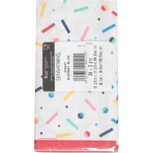 SENSATIONS Dinner Napkin - Birthday Bliss, 24 count-092352991211-LR-361400-3-LR eShop