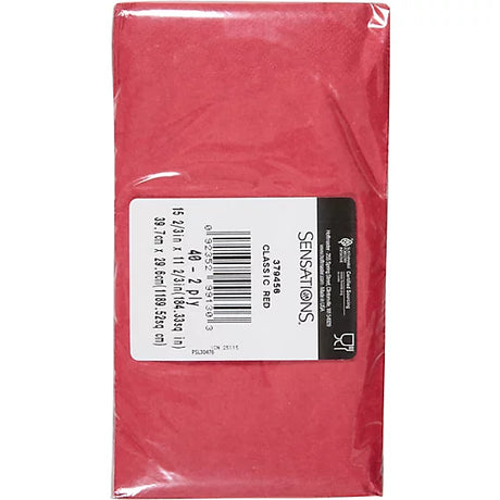 SENSATIONS Dinner Napkins - Classic Red, 40 count-092352991303-LR-361409-2-LR eShop