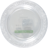 SENSATIONS Heavyweight Plastic Dessert Plates - Clear Pebble, 10 count-092352989898-LR-361376-4-LR eShop