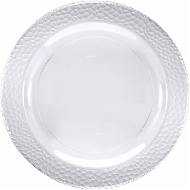 SENSATIONS Heavyweight Plastic Dinner Plates - Clear Pebble, 10 count-092352989881-LR-361375-2-LR eShop