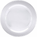 SENSATIONS Heavyweight Plastic Dinner Plates - Clear Pebble, 10 count-092352989881-LR-361375-2-LR eShop