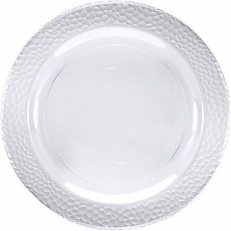 SENSATIONS Heavyweight Plastic Dinner Plates - Clear Pebble, 10 count-092352989881-LR-361375-2-LR eShop