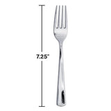 SENSATIONS Plastic Forks - Silver, 24 count-092352991006-LR-361379-3-LR eShop