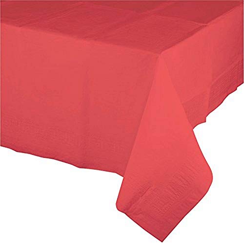 SENSATIONS Plastic Lined Tablecover - Classic Red, 54" x 108"-092352988860-LR-354381-2-LR eShop