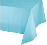 SENSATIONS Plastic Lined Tablecover - Spa Blue, 54" x 108"-092352988907-LR-354385-2-LR eShop