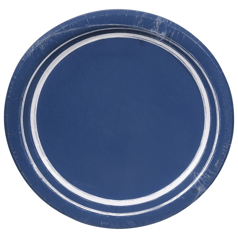 SENSATIONS Premium Paper Dinner Plates - Navy Blue, 20 count-092352991099-LR-361388-1-LR eShop