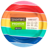 SENSATIONS Premium Paper Dinner Plates - Prismatic Party, 20 count-092352991112-LR-361390-1-LR eShop
