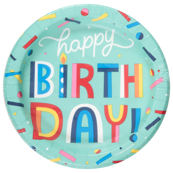 SENSATIONS Premium Paper Lunch Plates - Birthday Bliss, 20 count-092352991051-LR-361384-1-LR eShop